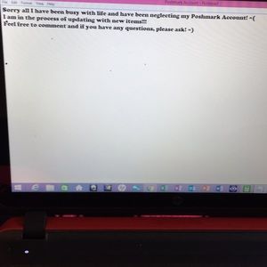 Updating my account!